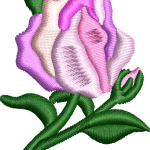 Rose embroidery design