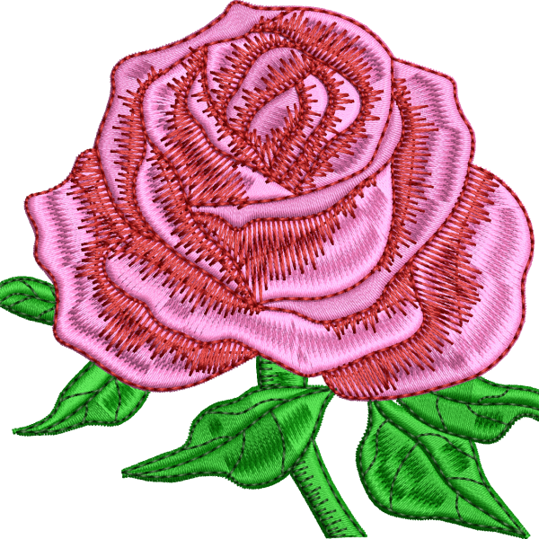 Rose embroidery design 14f