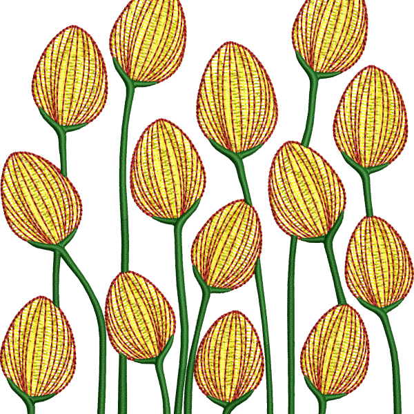 Tulip embroidery design 16f