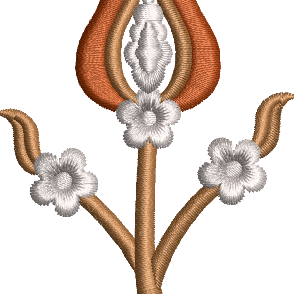 Tulip maraş embroidery design 58f