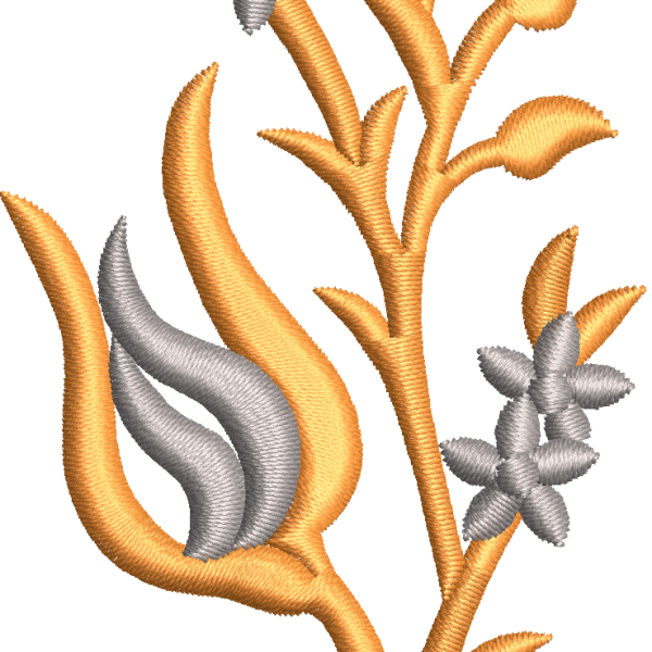 Maraş single tulip embroidery design 62f