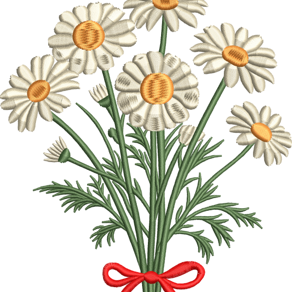 Daisy embroidery design 12f