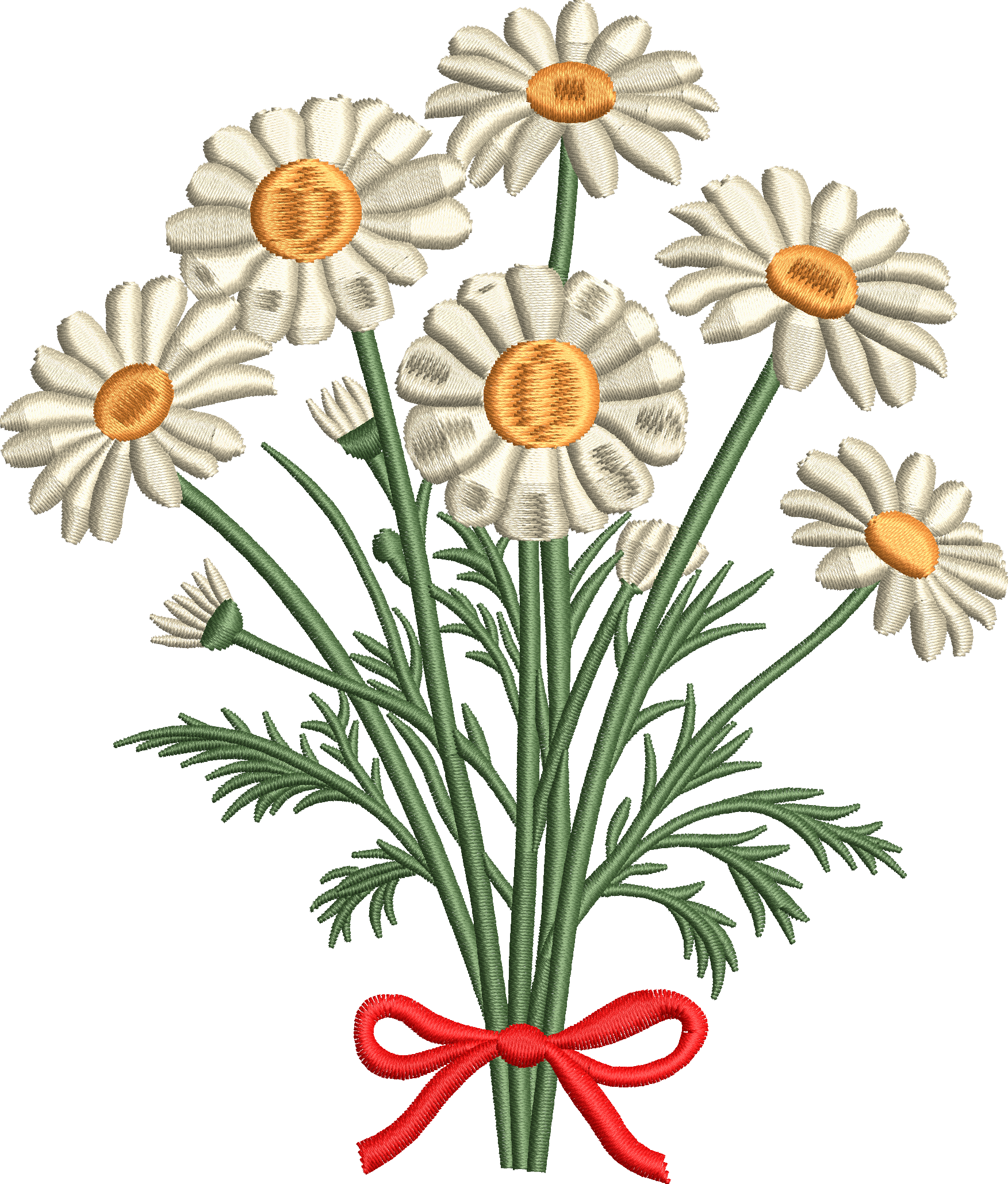 Daisy embroidery design 12f