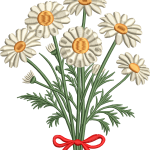 Daisy embroidery design 12f