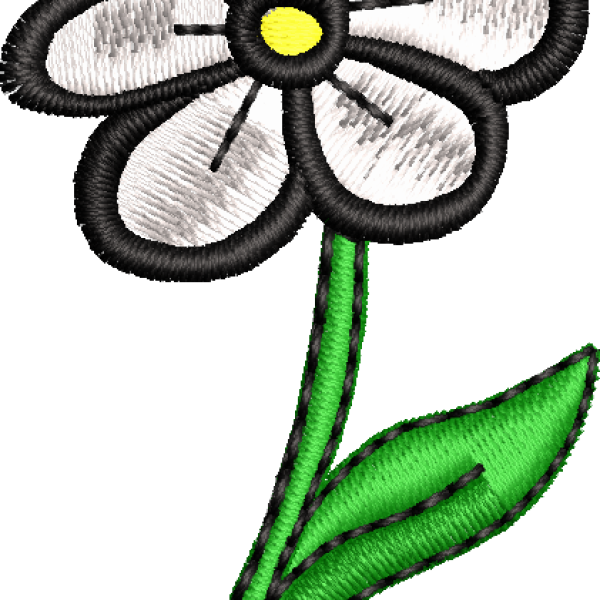 Daisy embroidery design