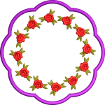 Rose napkin 141f