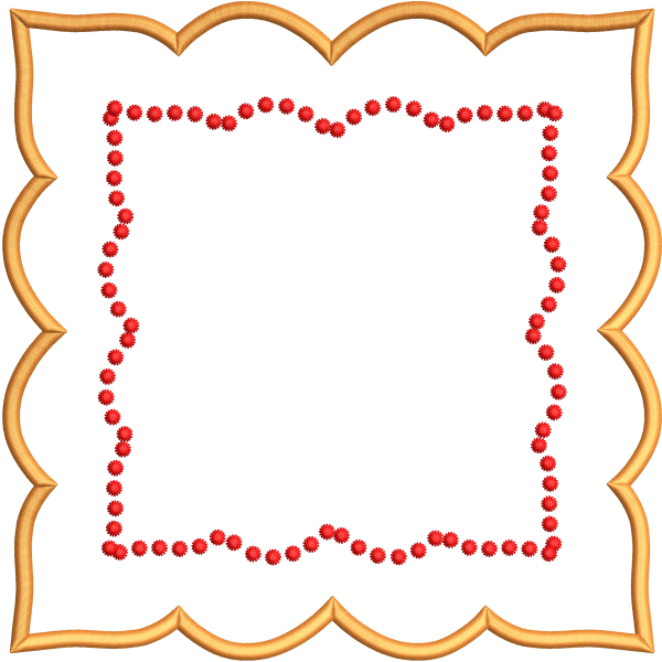 Napkin embroidery design 190f
