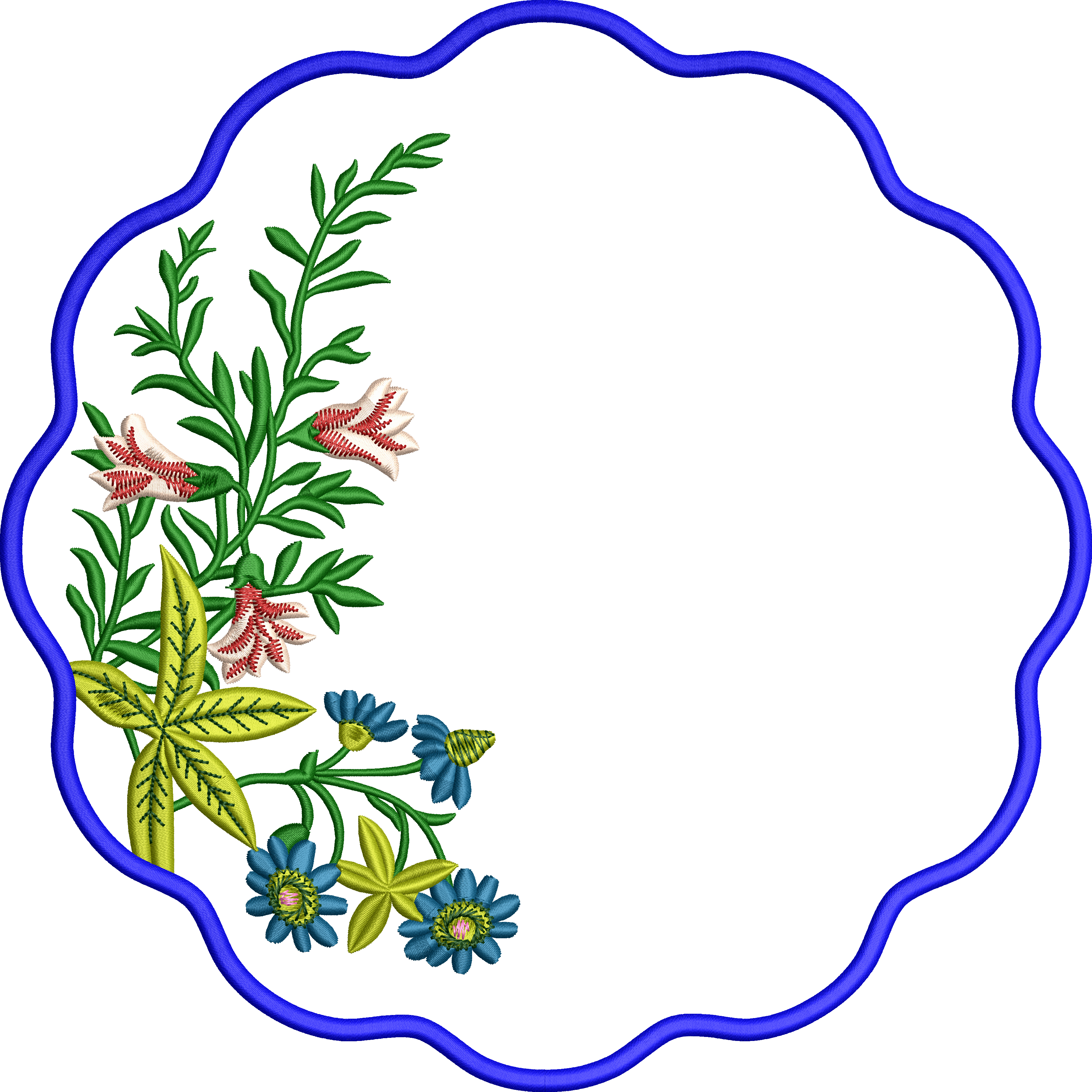 Napkin embroidery design 193f