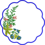 Napkin embroidery design 193f