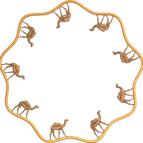 Napkin 30f Camel caravan