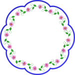 Napkin 44f ivy flower