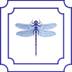 Napkin 57f square double edge dragonfly