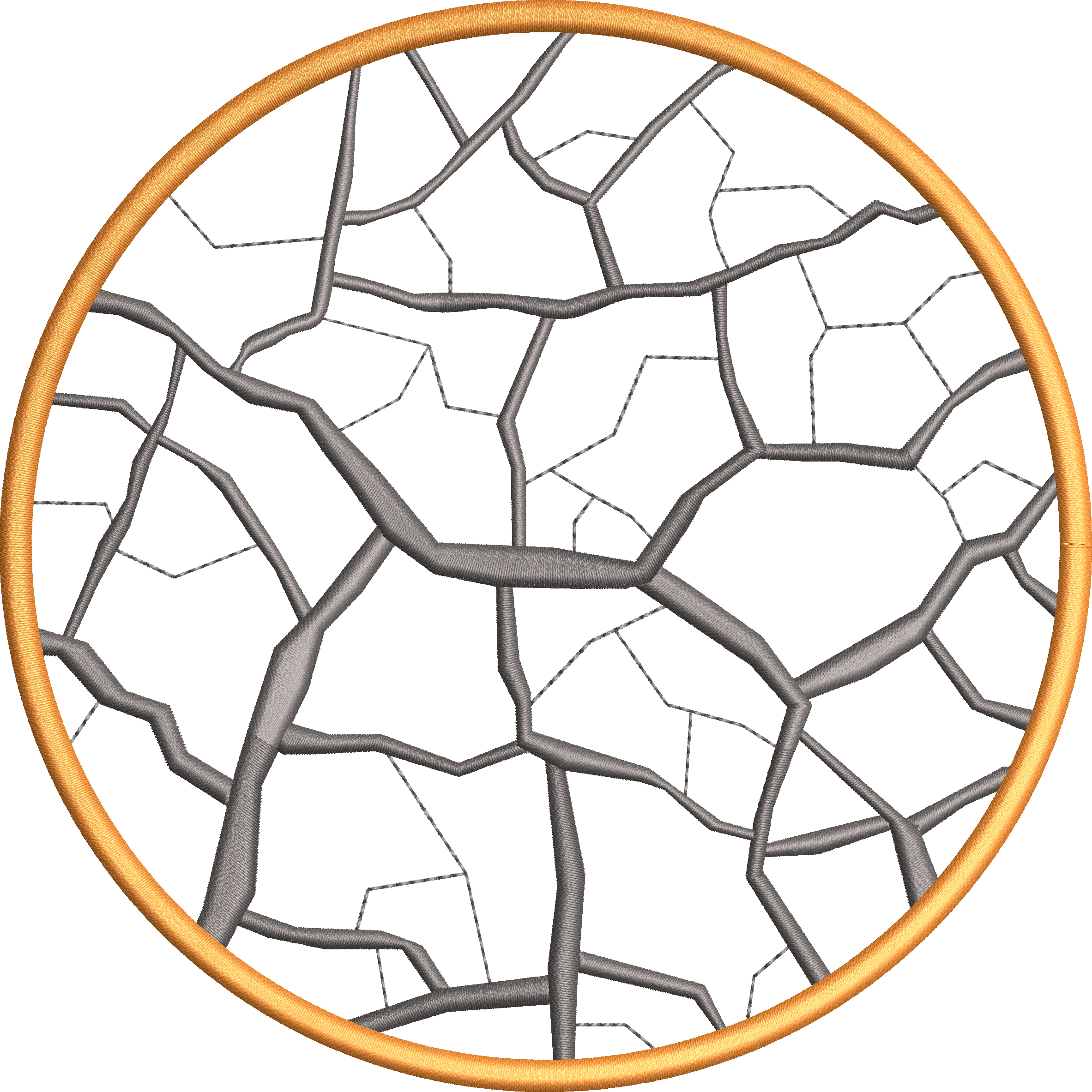 Napkin 80f round with marble pattern