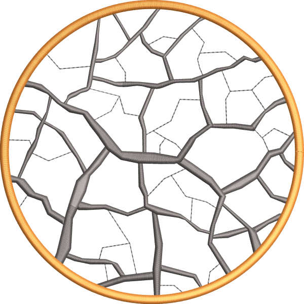 Napkin 80f round with marble pattern