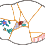 Peçete 81f çatlaklı Kintsugi