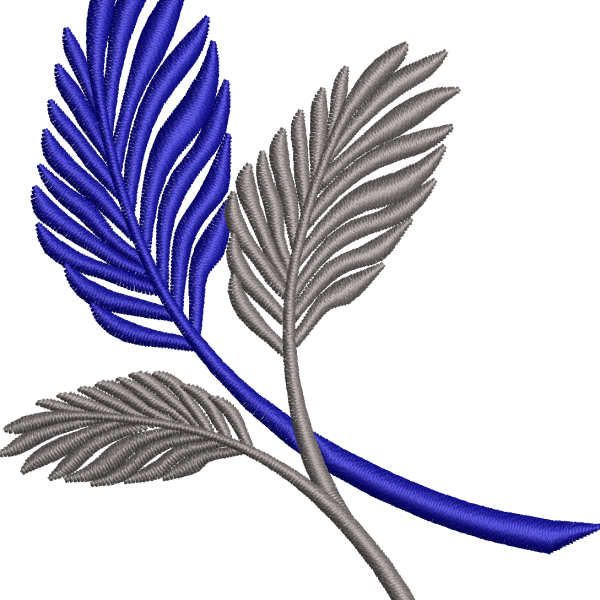 Leaf embroidery design 35f