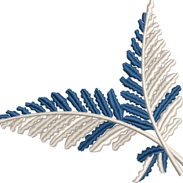 Leaf embroidery design 36f
