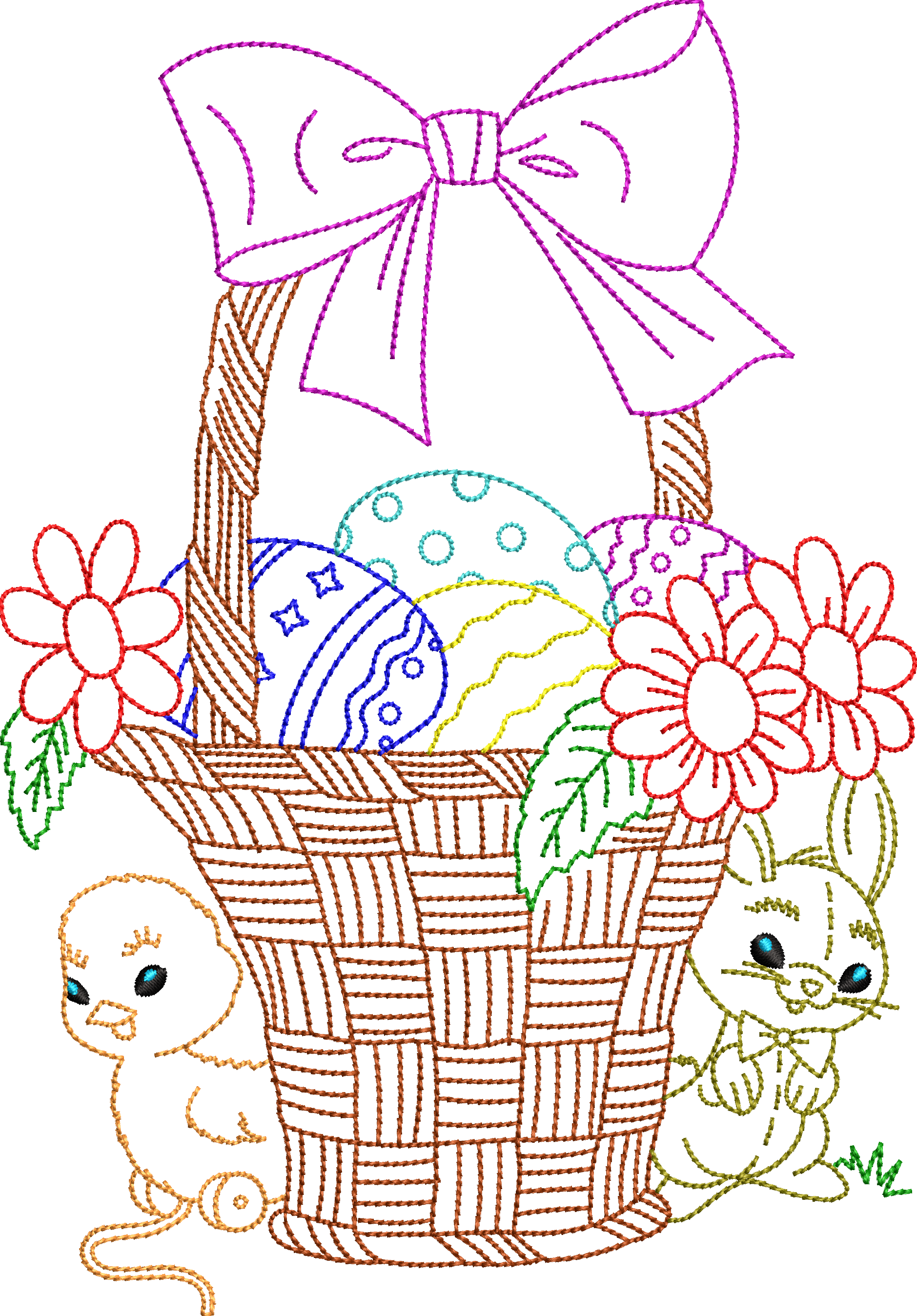 Christmas Ornament 4f basket