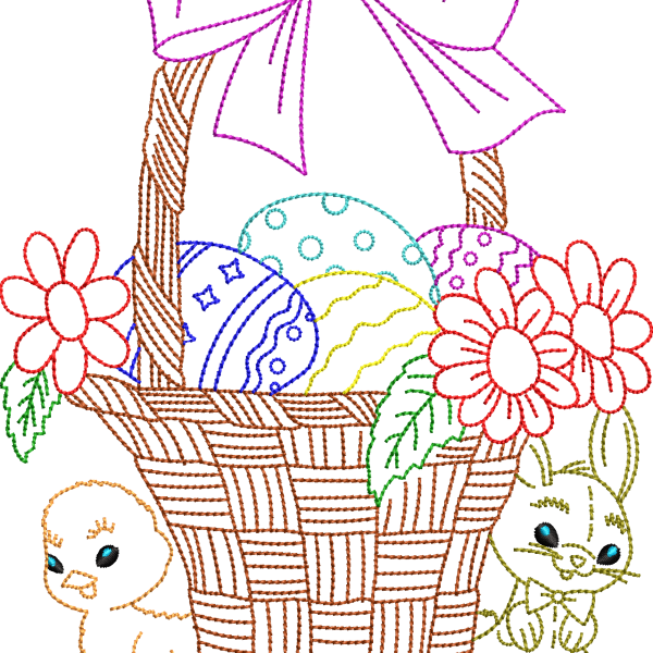 Christmas Ornament 4f basket