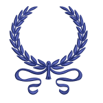 Wreath and Bow Motif Simple Baby Room Machine Embroidery Design - BASAK7F