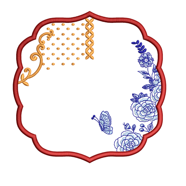 Flowered Napkin 147f